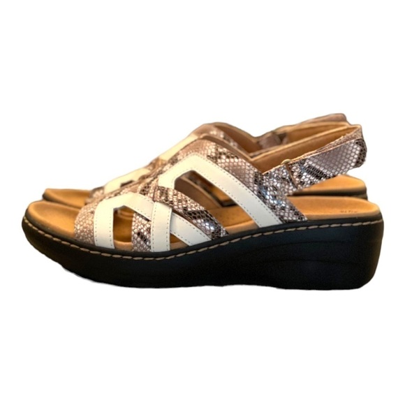 Clarks collection strappy sandals - merliah lilac size 8 - Picture 2 of 8